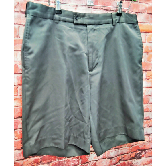 Lyle & Scott Shorts Mens Sz 36 Green Casual Flat Front Regular Fit Slash Pocket - Picture 4 of 8